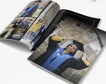 Editable Graduation Photo Album Canva Template (Digital Download)
