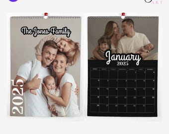 2025 Custom Photo Calendar: Editable Canva Template (Digital Download)