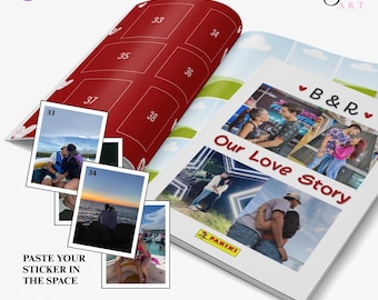 Editable Panini Photo Album Template: Anniversary Keepsake (Canva Design)