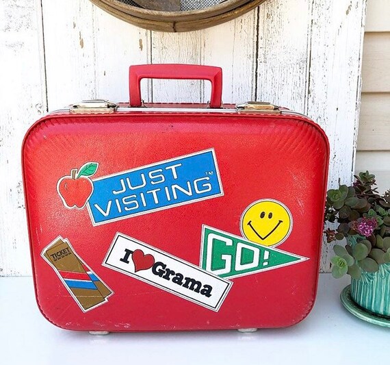 vintage childs suitcase
