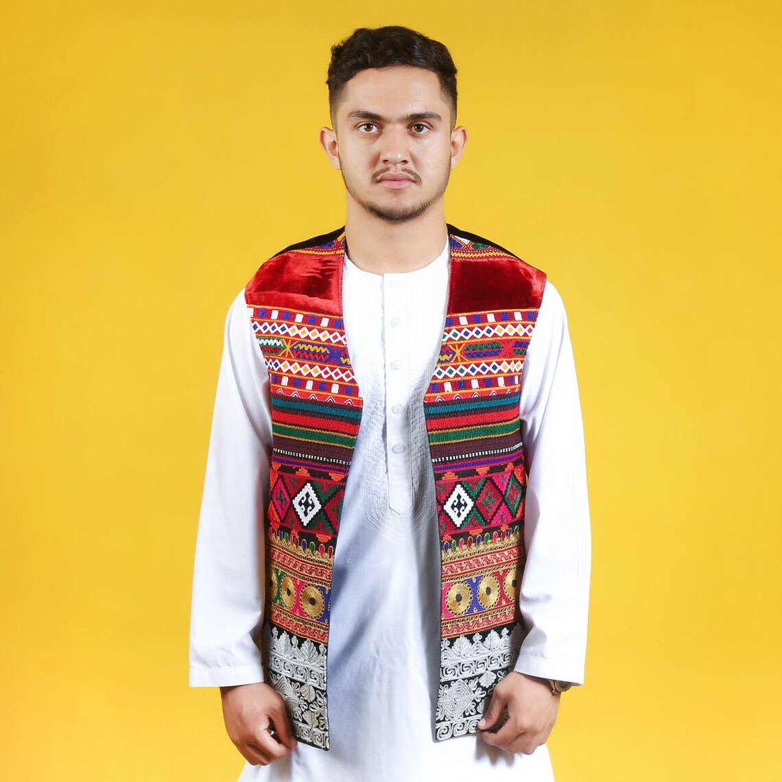 Affan Premium Heather Grey Waistcoat