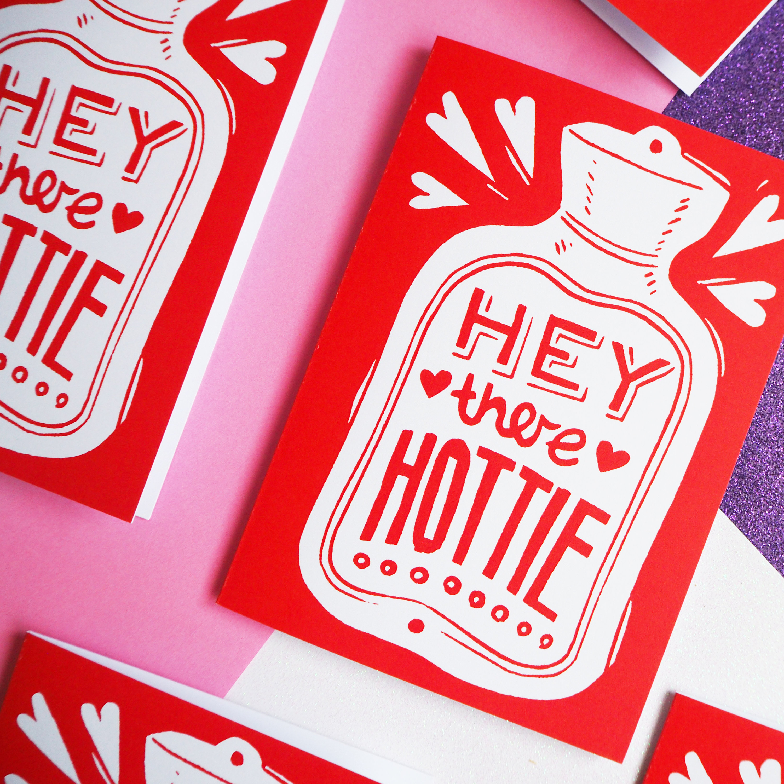 Hey Hottie Funny Card, Anniversary Card, Valentines Card, Hot Water Bottle  Pun Card A6 - Etsy
