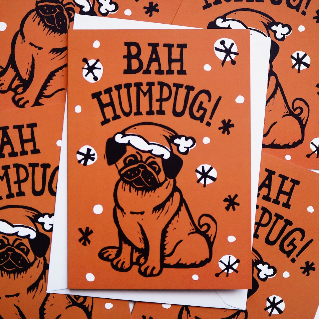 Pug Christmas Cards - Christmas Pun Cards Multipack Dog Funny Christmas ...