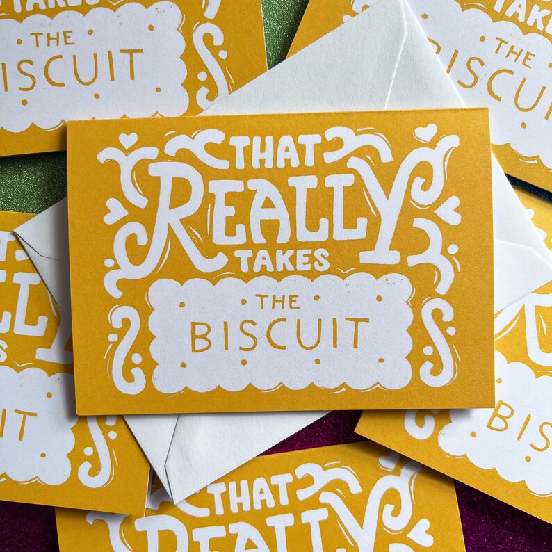 That really takes the biscuit Card A6 Size, image 6