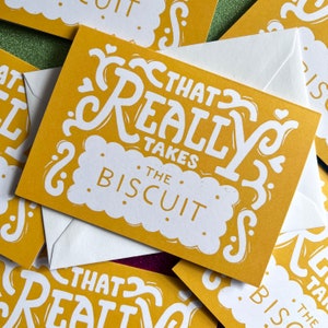 That really takes the biscuit Card A6 Size, image 5