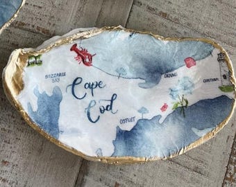 Cape Cod Oyster Shell Jewelry Dish