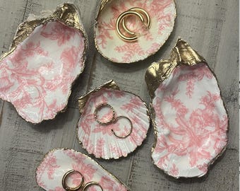 Think Pink Oyster Shell Jewelry Dish