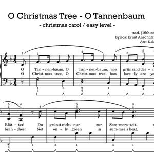 O Tannenbaum für Klavier, einfach