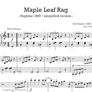 Maple Leaf Rag - piano solo - Ragtime by Scott Joplin