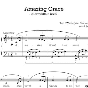 Amazing Grace - für Klavier