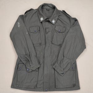Authentic Italian Army OD Green Combat Field Jacket.