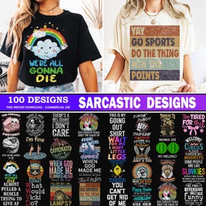 Sarcastic Png Bundle, Sarcasm Png, Funny Sarcastic Png, Sarcastic Quotes Png, Adult Humor Png, Sarcastic Saying Png, Sarcastic Clipart