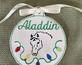 Personalized Horse Holiday/Christmas Ornament/Tack/Barn/Equestrian/Gift/Hanukkah