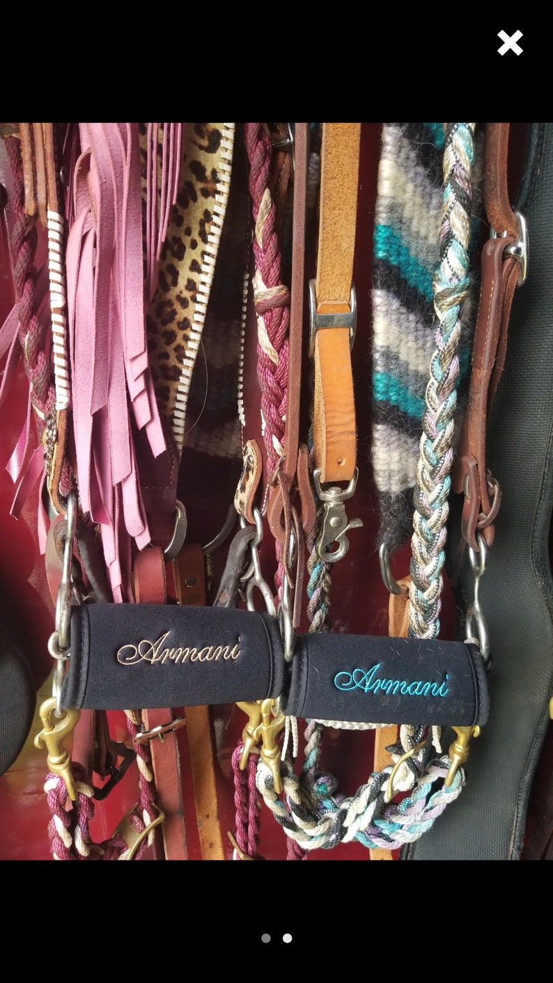 Horse Bit Coverwarmer for Bridlepersonalizedblack or Blue Etsy