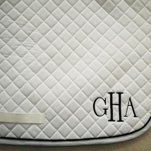 English All Purpose Saddle Pad-Horse-Embroidered Block Monogram-Personalized