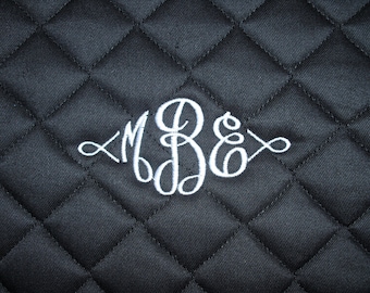 English All Purpose Saddle Pad-Horse-Monogram-Pony-Barn-Tack-Gift-Equestrian-Initial-Personalized-Blanket-Black-Blue-White-Green