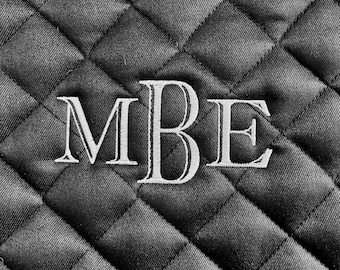 Custom Embroidered English All Purpose Saddle Pad with Monogram Initials