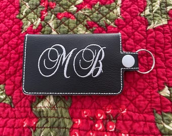 Personalized Card Holder/Keychain/Vinyl/Assorted Colors