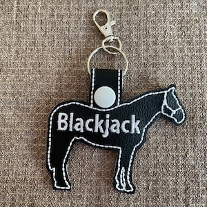 Horse-Pet Key Chain-Key Fob-Blanket Tag-Luggage Tag-Zipper Pull-Personalized-Tack-English-Western-Key Fob-Tag-Backpack-Tag-Monogram