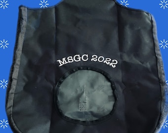 Horse Feed Hay Bag/Mesh Sides/Black/Saying /Personalized/Monogram Horse Tack/Barn/Feeder/Horse/Stall-English-Western-Stable-Gift-Trailer