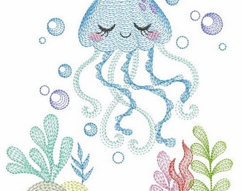 Embroidered  quilt blocks--Tropical Friends
