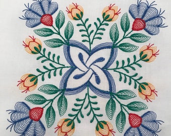 Embroidered  quilt blocks-Baltimore album--set 2