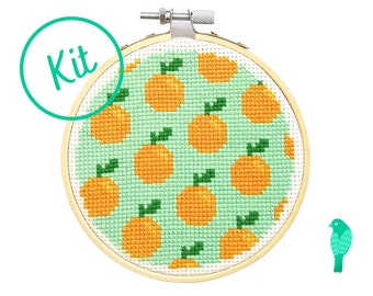 Clementine Orange Cross Stitch Kit