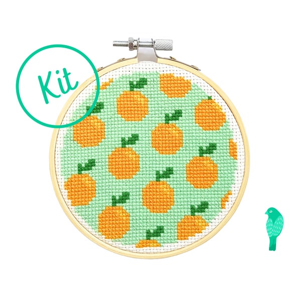 Clementine Orange Cross Stitch Kit