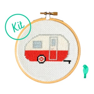 Vintage Camper Cross Stitch Kit