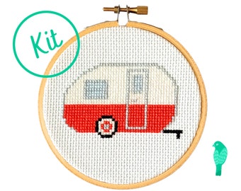 Vintage Camper Cross Stitch Kit