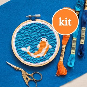 Koi Fish Cross Stitch Kit