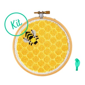 Honey Bee Cross Stitch Kit