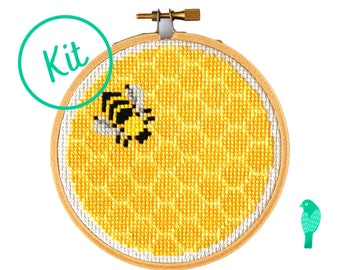 Honey Bee Cross Stitch Kit