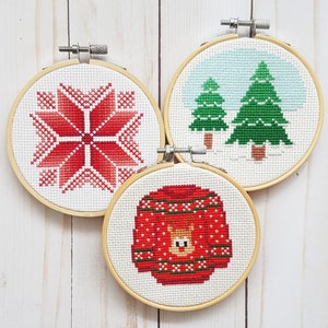 Ugly Christmas Sweater Cross Stitch Pattern PDF Digital Download image 3