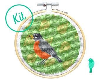 Robin Bird Cross Stitch Kit