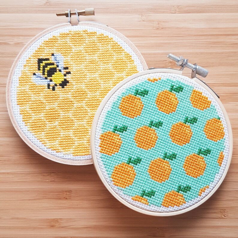 Honey Bee Counted Cross Stitch Pattern PDF Digital Download Etsy