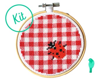 Ladybug Cross Stitch Kit