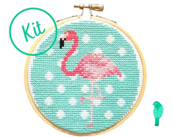 Flamingo Cross Stitch Kit