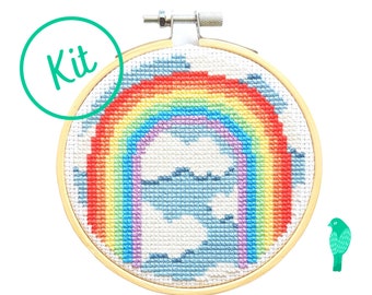 Rainbow Cross Stitch Kit