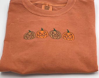 Embroidered Halloween Shirt, Embroidered Shirt, Comfort Colors Halloween Shirt, Vintage Halloween Shirt, Spooky Season
