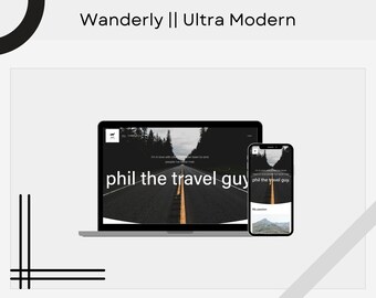 Wanderly Minimal Squarespace Template | Clean, White Design for Bloggers, Vloggers, and Creators | SEO-Friendly & Mobile-Ready