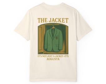 Green Jacket Club T-Shirt – Augusta-Inspired Golf Champion Tee – Comfort Colors® Garment-Dyed Shirt – Vintage Fairway Style – Unisex Fit