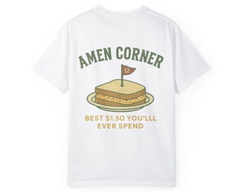 Pimento Cheese Sandwich T-Shirt – Amen Corner-Inspired Golf Tee – Southern Snack Shirt – Comfort Colors® Garment-Dyed Unisex Shirt