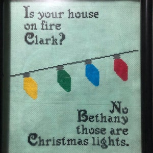 Christmas Vacation cross stitch pattern