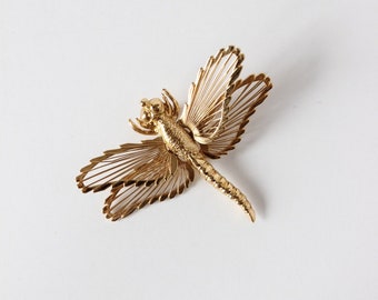 Vintage Monet Dragonfly Brooch