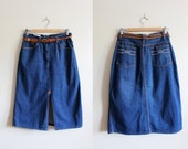 Vintage Britches 39 N 39 Things High Waist Denim Skirt