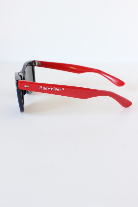 Vintage Blue & Red Budweiser Sunglasses - image 5