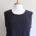Vintage Crinkle Texture Black Tank Top - Etsy