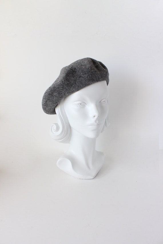 Vintage Kangol Grey 100% Wool Beret