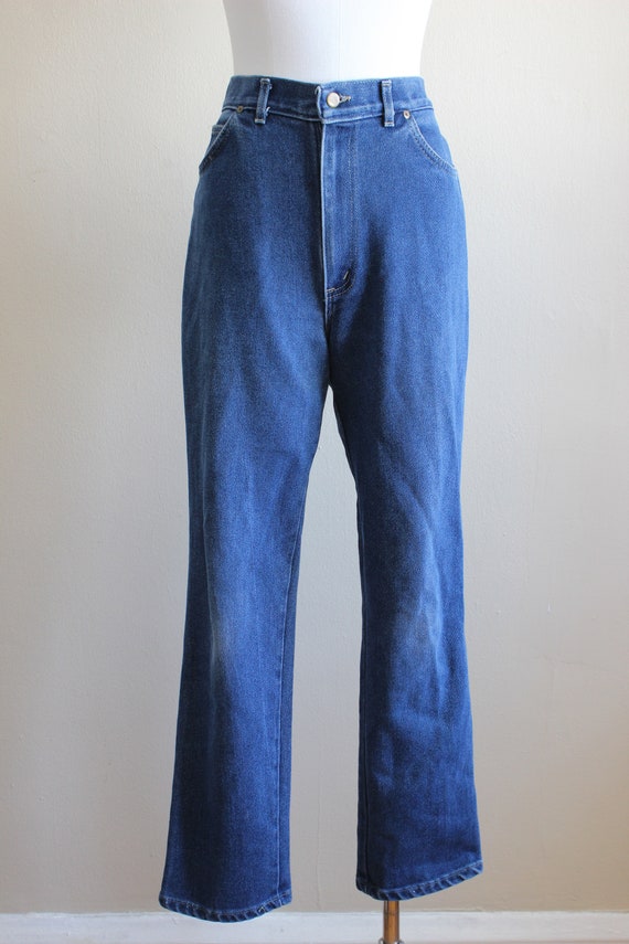 Vintage Chic 1980s High Rise Straight Leg Jeans - image 4